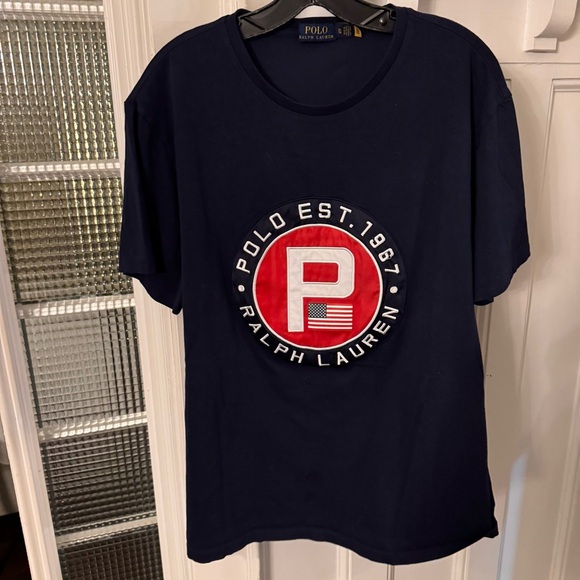 Polo Ralph Lauren Men’s Yacht Club Classic Fit Navy Crew Neck T-Shirt NWOT Sz XL - Picture 8 of 8